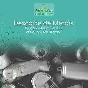 Descarte de Metais