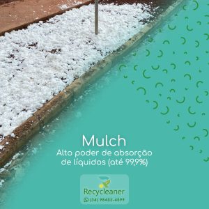 estamos produzindo Mulch a partir da reciclagem do Acetato de Celulose