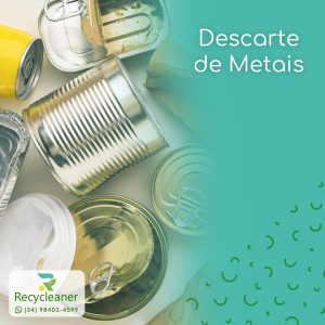 Também trabalhamos coletando e processando vários tipos de materiais e metais para serem reciclados e destinados!