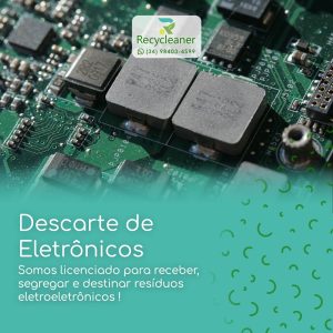 empresa licenciada para receber e destinar todos os Eletrônicos e linhas branca