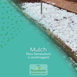 Produzimos Mulch a partir da reciclagem do Acetato de Celulose! Suas fibras são curtas e se degradam lentamente