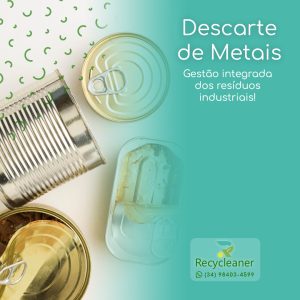 vários tipos de materiais e metais para serem reciclados e destinados!