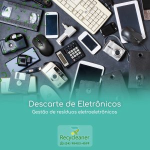 Se você precisa fazer a destinação de eletronicos, venha até a Recycleaner em Uberlândia que destinamos ele de maneira correta para reciclagem