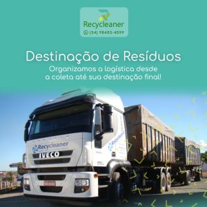 Temos uma frota de caminhões segura e moderna para destinar corretamente todos os resíduos coletados e trabalhados