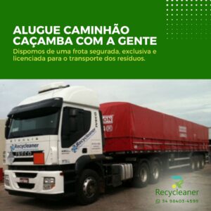Alugue Caminhão Caçamba com a gente!